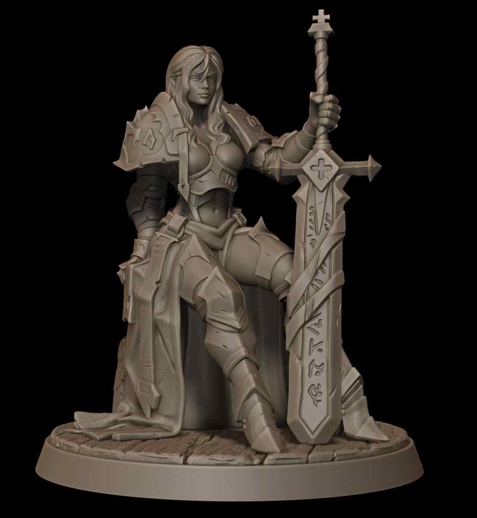 Guerrière Paladin au Grand Espadon - Valkyrie Legend