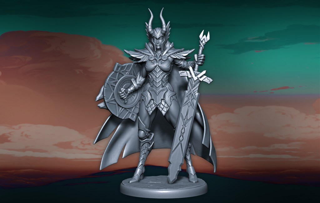 Guerrière d'Élite au Bouclier – Valkyrie de l'Ombre - Lily's Mini