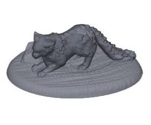 Chat à l’Affût – Figurine Animale pour Tabletop