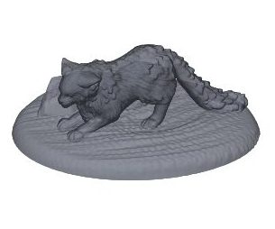 Chat à l’Affût – Figurine Animale pour Tabletop
