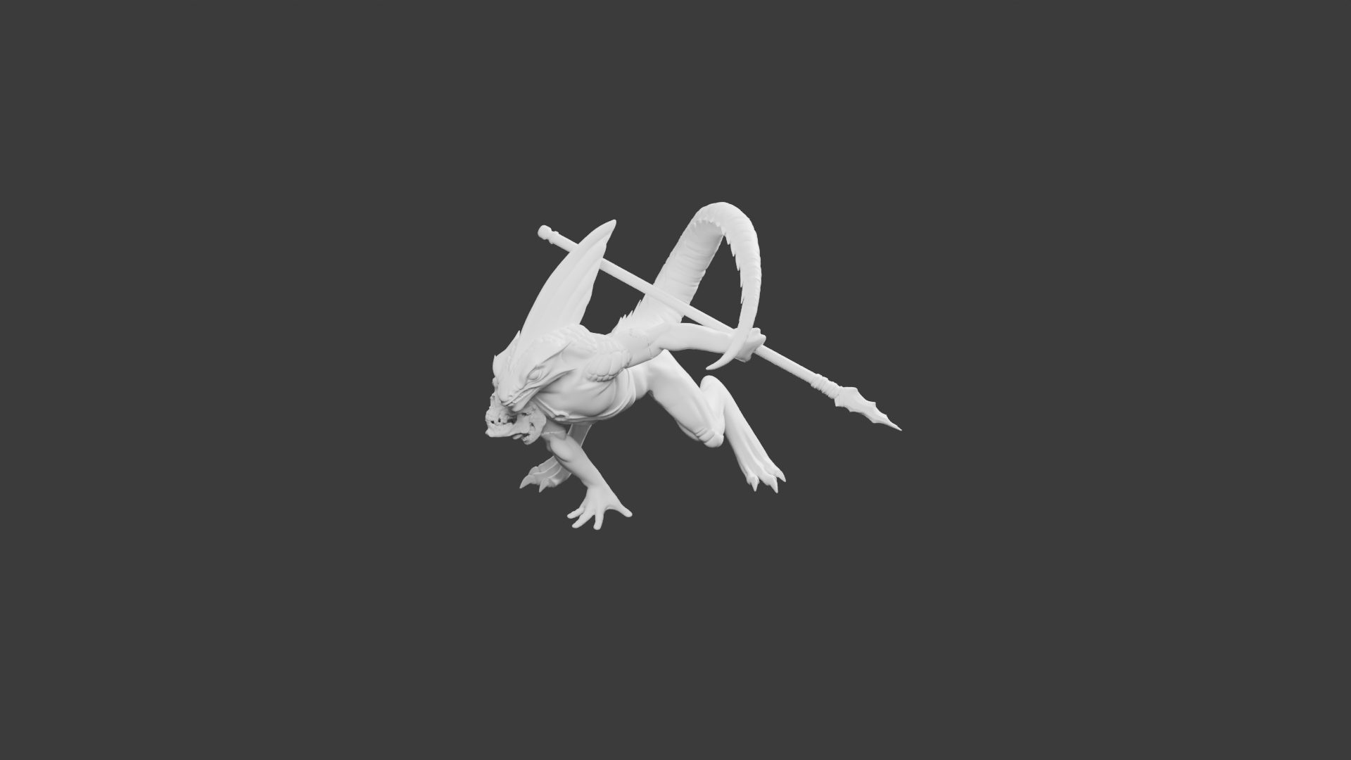 Homme Lézard Combattant #3 – Figurine Héroïc Fantasy pour Tabletop