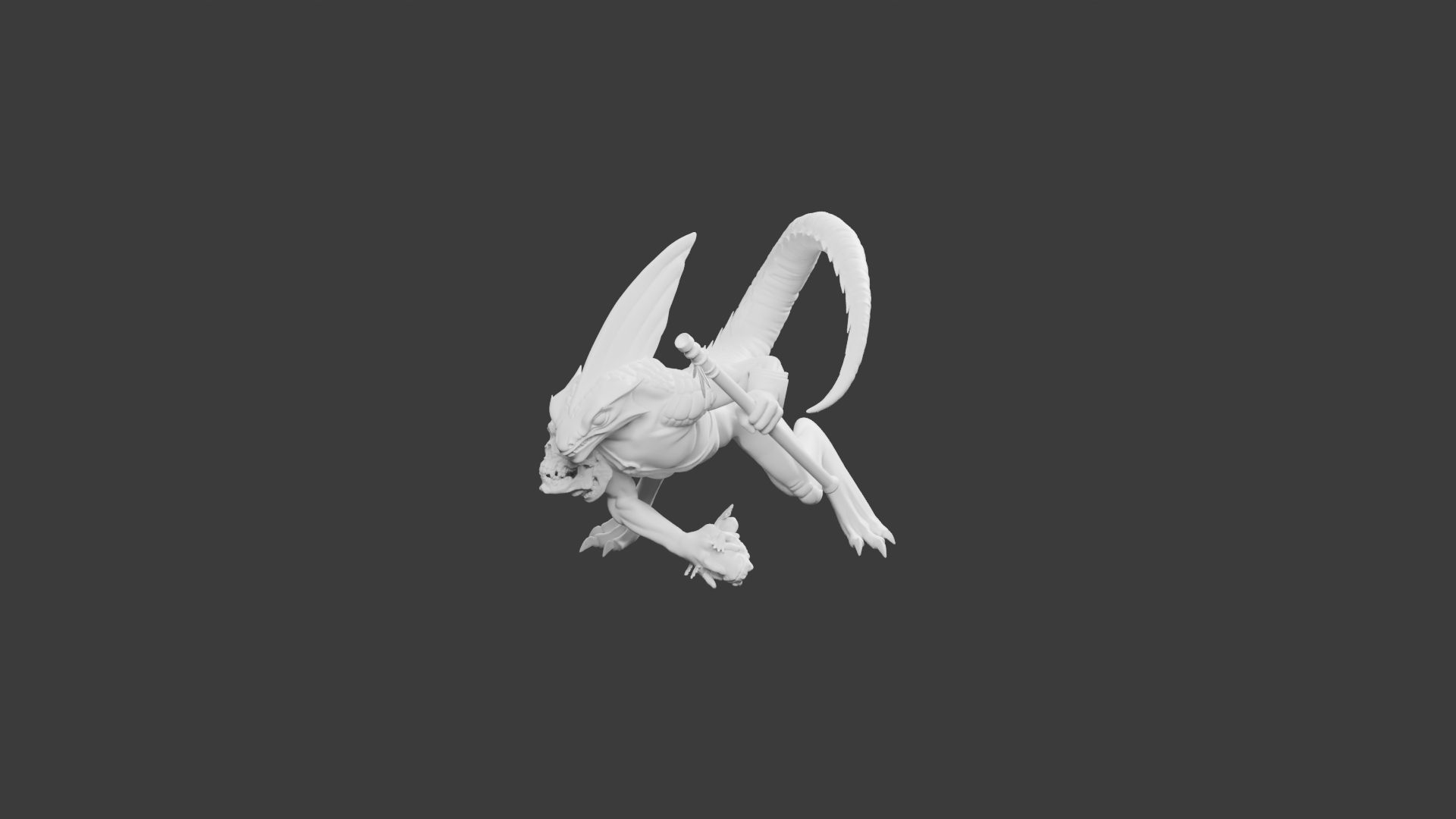 Homme Lézard Combattant #4 – Figurine Héroïc Fantasy pour Tabletop