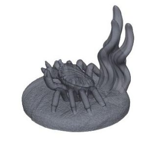 Crabe sur Algues – Figurine Animale pour Tabletop
