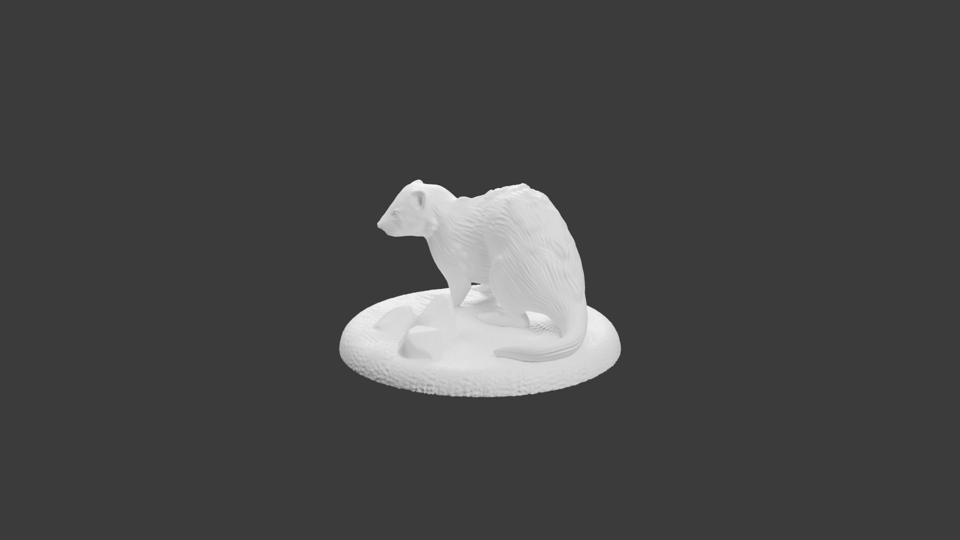 Furet – Figurine Animale pour Tabletop