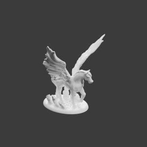 Pégase – Pose Détendue – Figurine Animale pour Tabletop