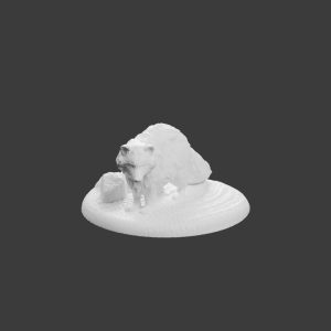 Raton Laveur – Pose Détendue – Figurine Animale pour Tabletop
