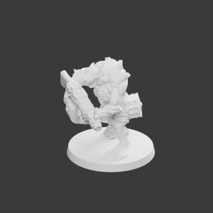 Rat Géant Léger Pose 2 – Figurine Rat Mutant pour Tabletop