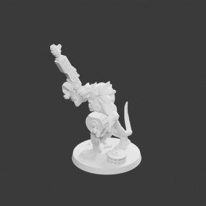 Rat Géant Léger Pose 3 – Figurine Rat Mutant pour Tabletop