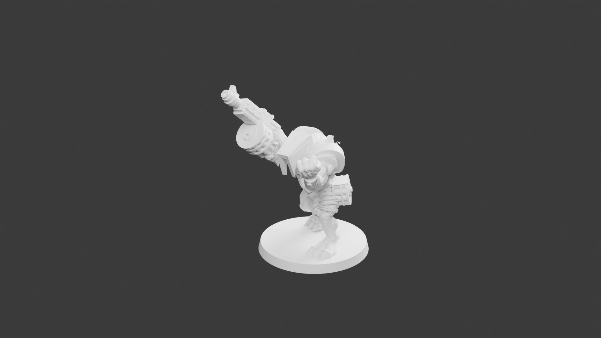 Rat Géant Lourd Pose 1 – Figurine Rat Mutant pour Tabletop