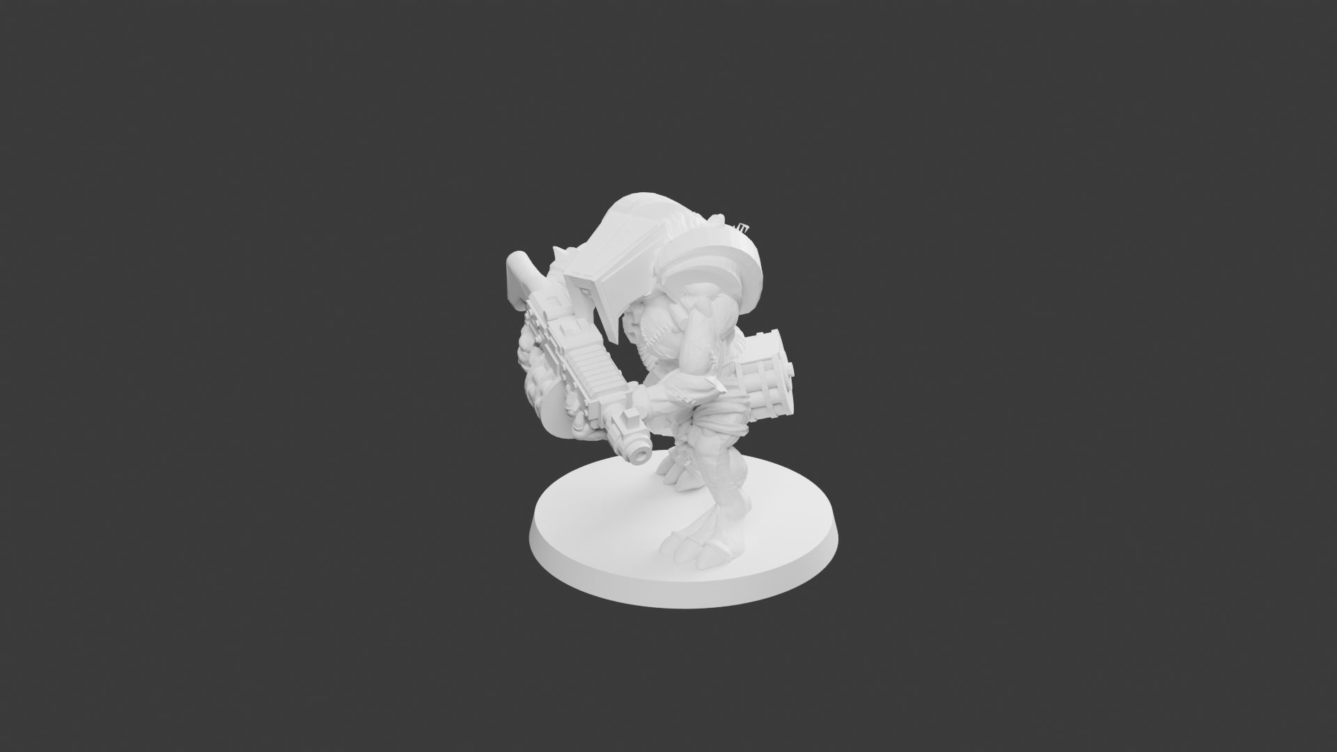 Rat Géant Lourd Pose 2 – Figurine Rat Mutant pour Tabletop