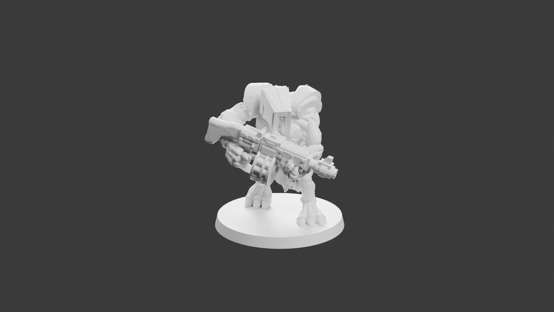 Rat Géant Lourd Pose 2 – Figurine Rat Mutant pour Tabletop – Image 2