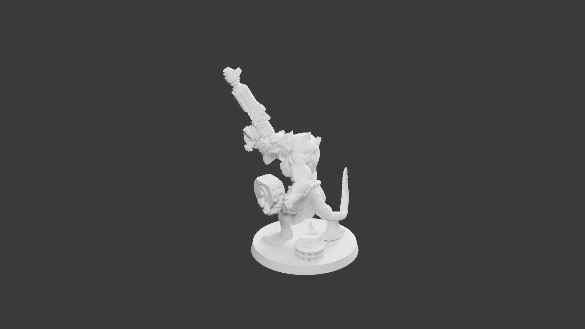Rat Géant Tête d'Os 3 – Figurine Rat Mutant pour Tabletop