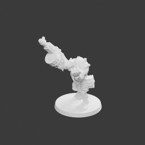 Rat Géant Tête d'Os Pose 2 – Figurine Rat Mutant pour Tabletop