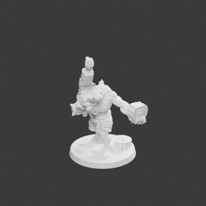 Rat Géant Tête d'Os Pose 3 – Figurine Rat Mutant pour Tabletop