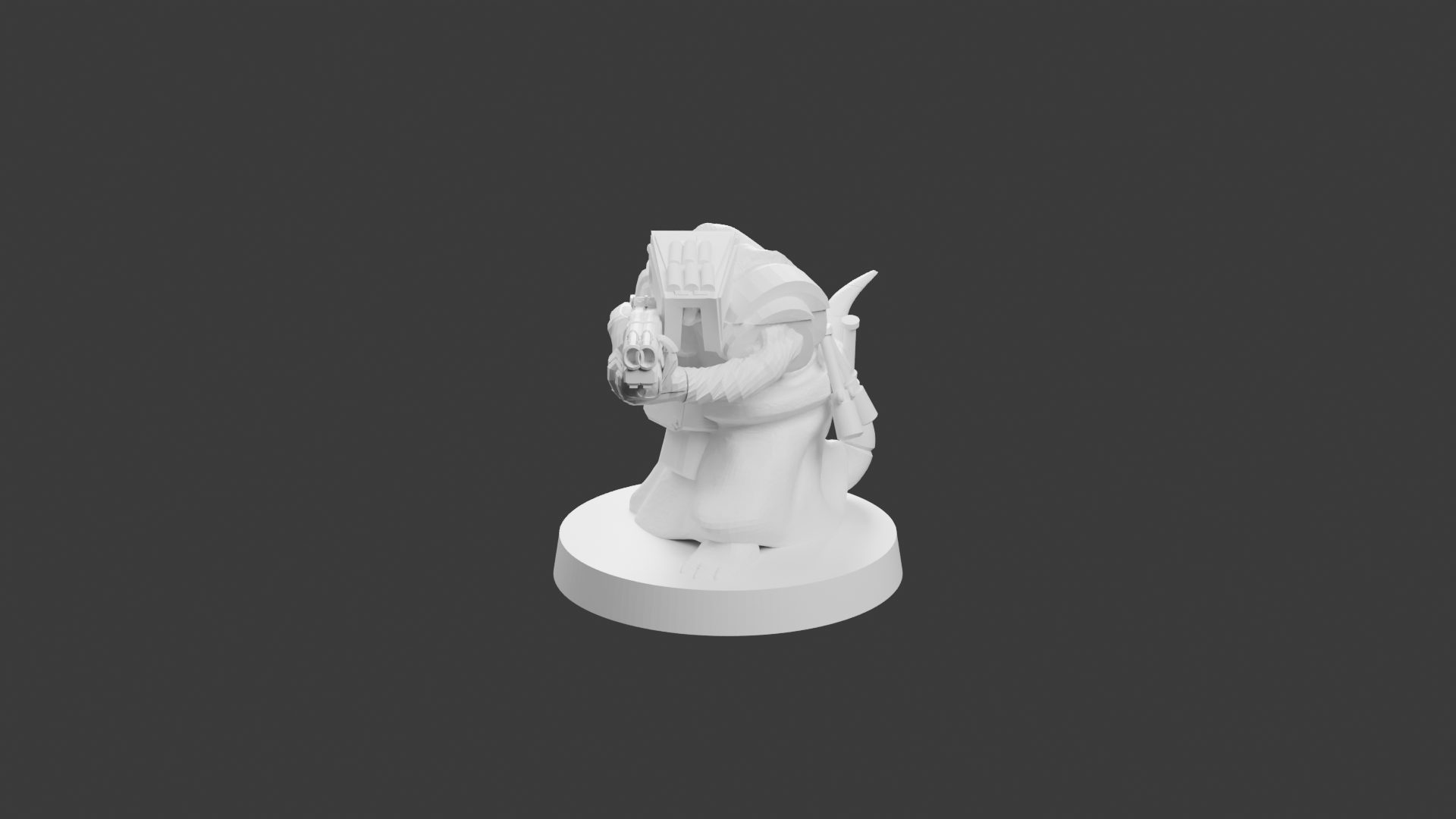 Rat Mutant Canonnier Lourd – Figurine Rat Mutant pour Tabletop – Image 2