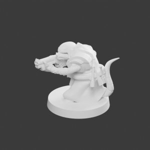 Rat Mutant Canonnier Moyen – Figurine Rat Mutant pour Tabletop