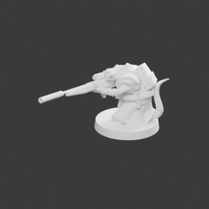 Rat Mutant Tireur d'Élite Léger – Figurine Rat Mutant pour Tabletop