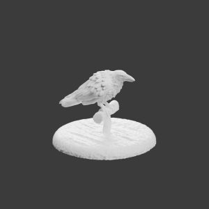 Corbeau – Pose Détendue – Figurine Animale pour Tabletop