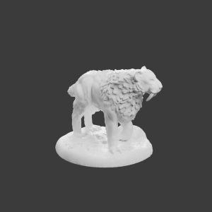 Tigre à Dents de Sabre – Figurine Animale pour Tabletop