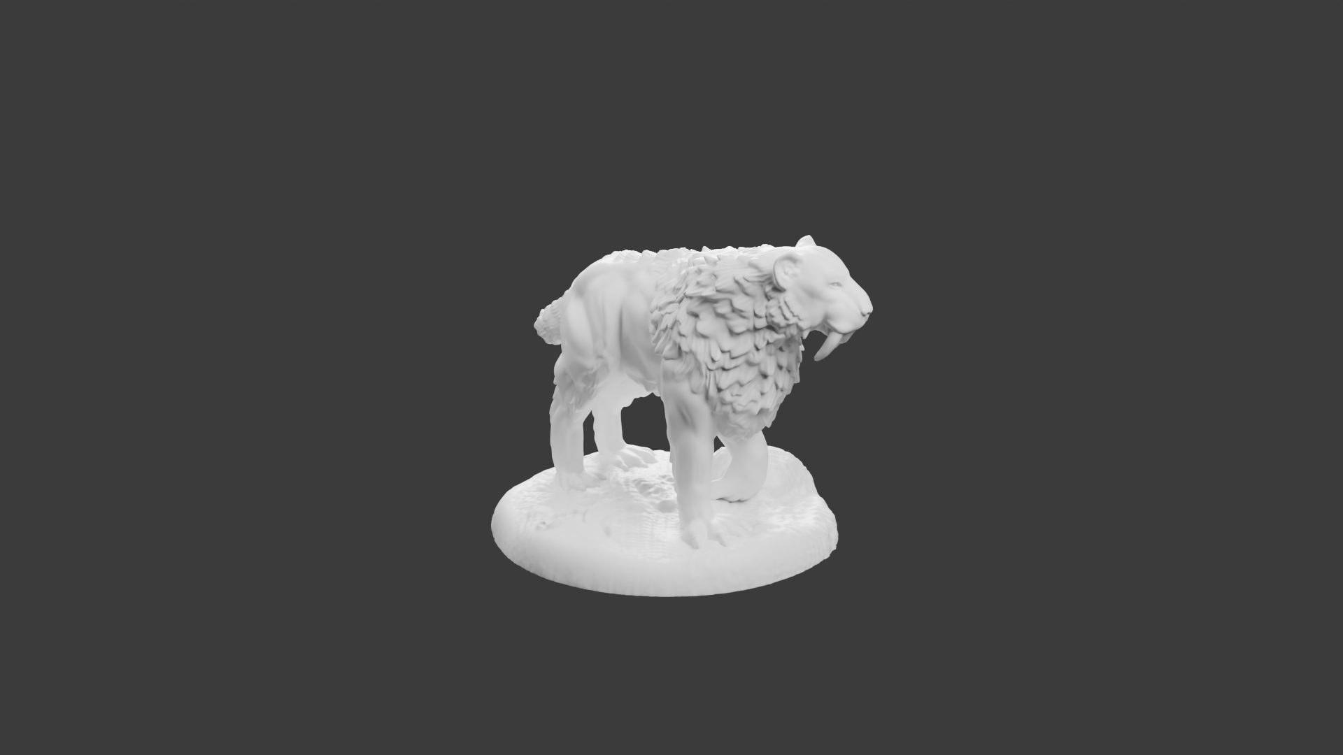 Tigre à Dents de Sabre – Figurine Animale pour Tabletop