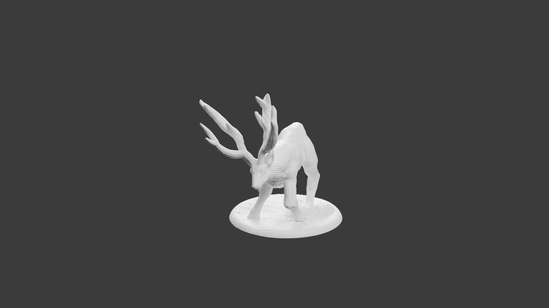 Cerf – En Action – Figurine Animale pour Tabletop
