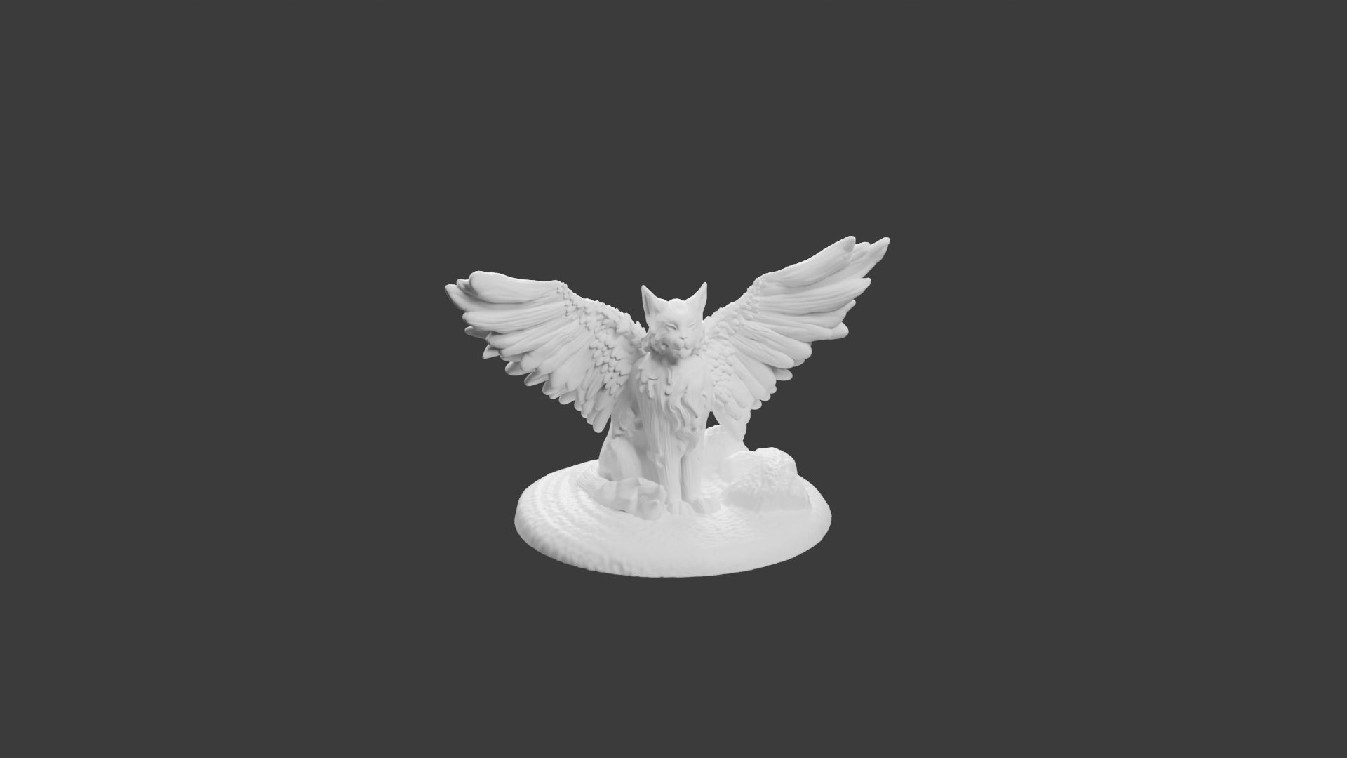 Tressym – Pose Détendue – Figurine Animale pour Tabletop