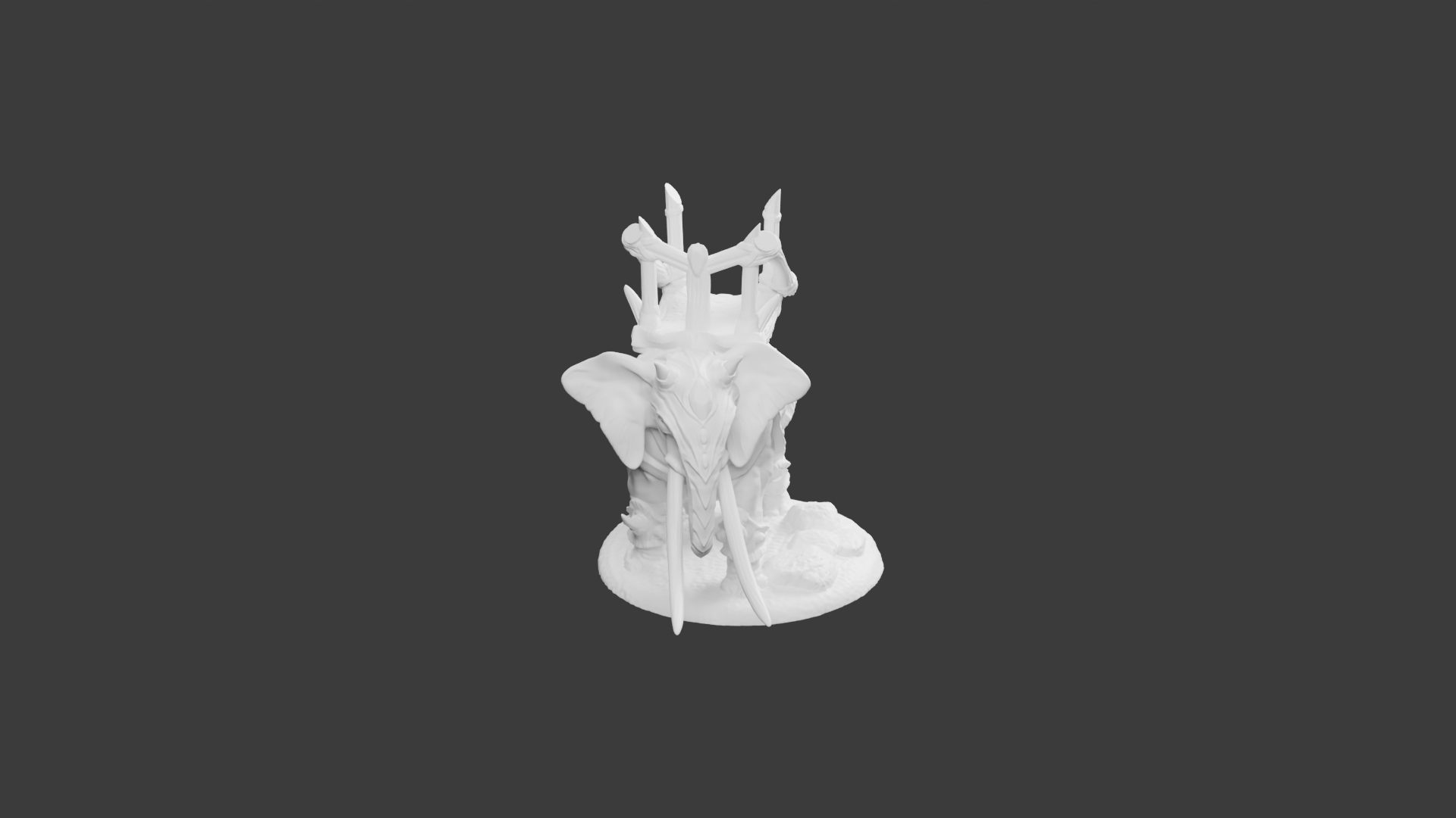 Éléphant de Guerre – Pose Détendue – Figurine Animale pour Tabletop – Image 2